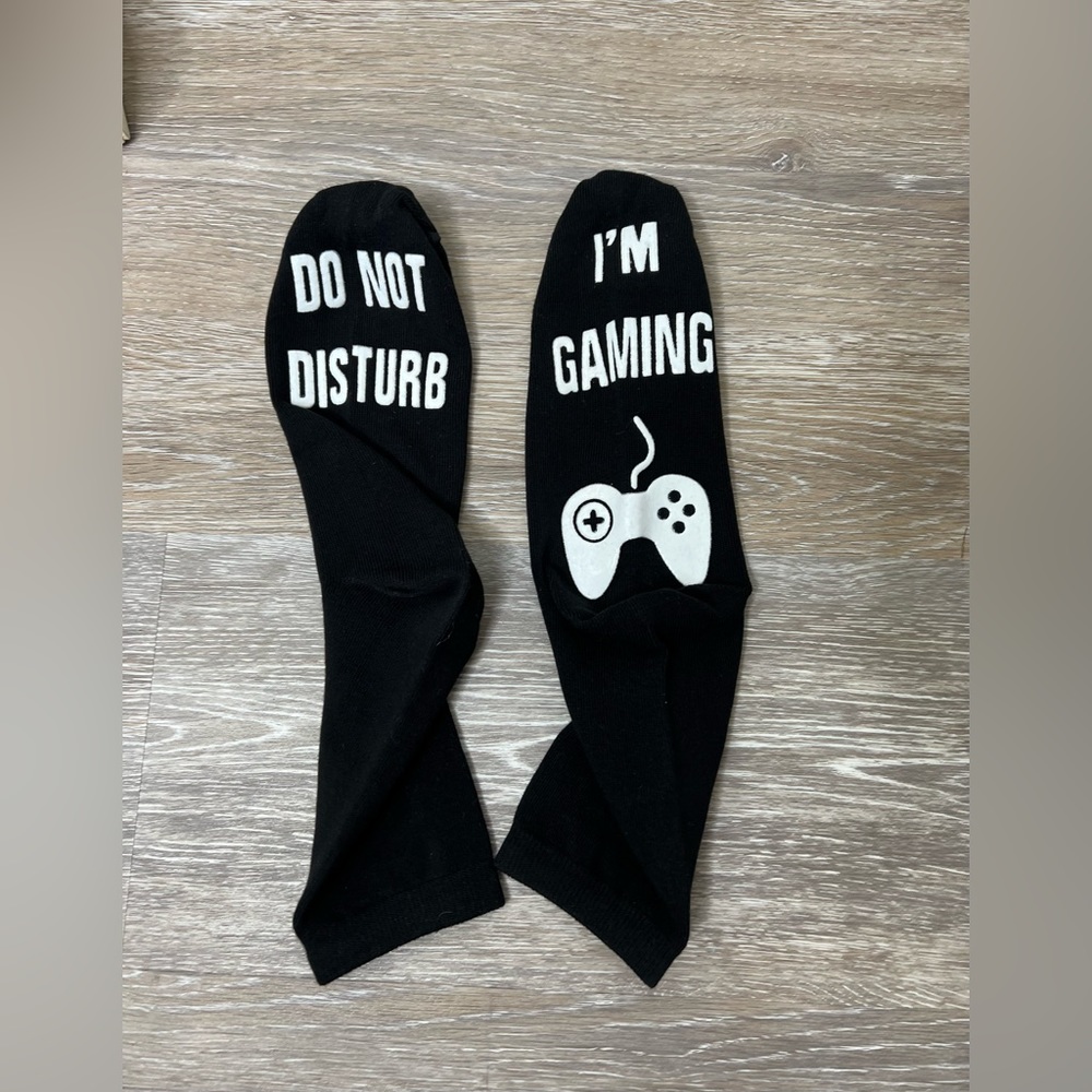Brand New-“Do Not Disturb-I’m Gaming” Socks